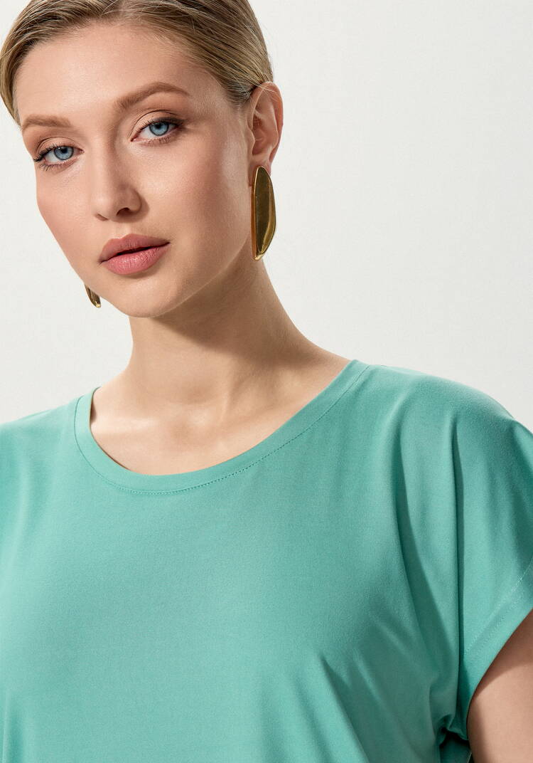 Блуза однотонная базовая без рукавов шир.  750, рис. 20