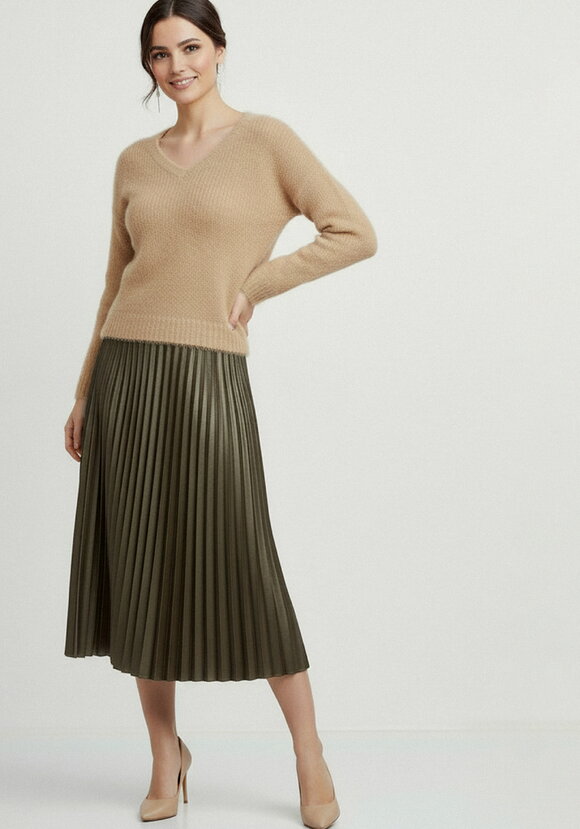 Юбка плиссированная с блестящим напылением шир.  580, рис. 18