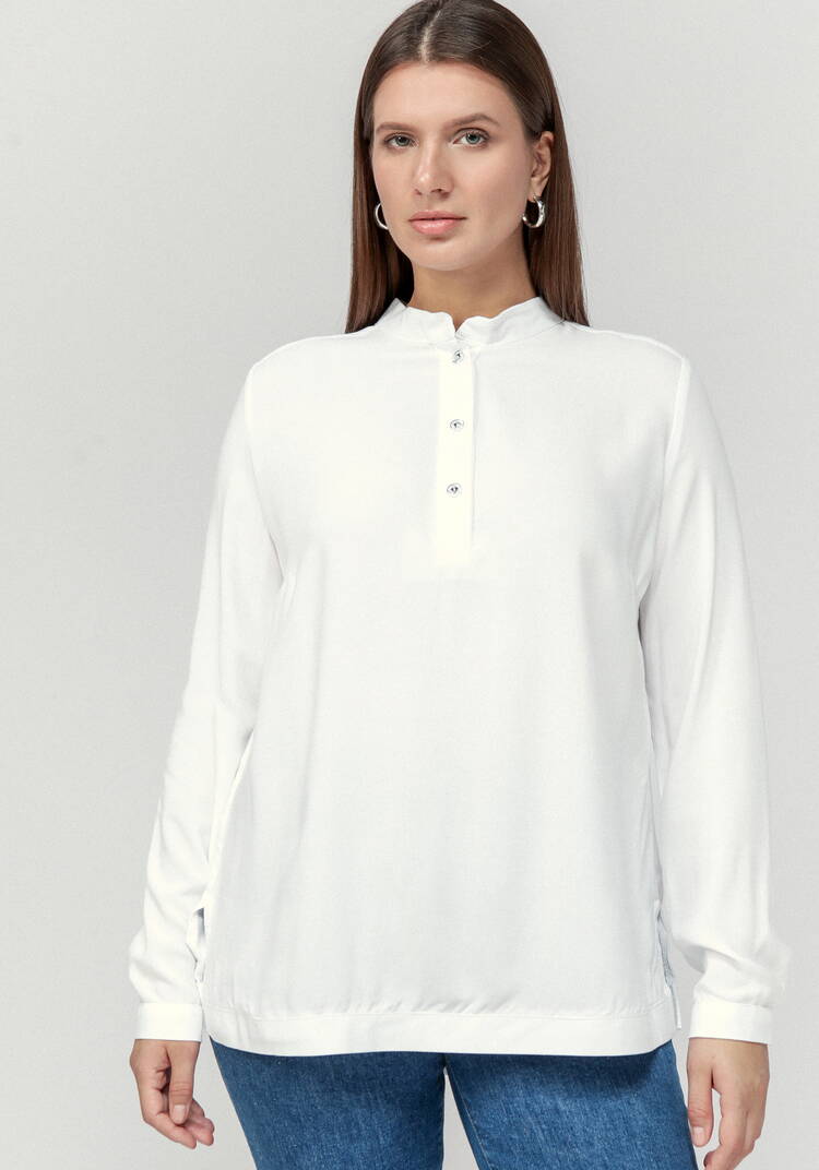 Блуза базовая с планкой на груди шир.  750, рис. 12