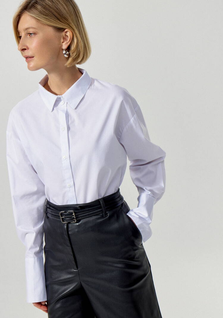 Рубашка с объемным манжетом Милена шир.  750, рис. 11