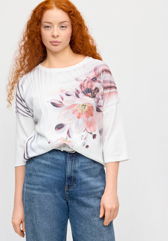 Блуза с принтом Миланика шир.  580, рис. 13