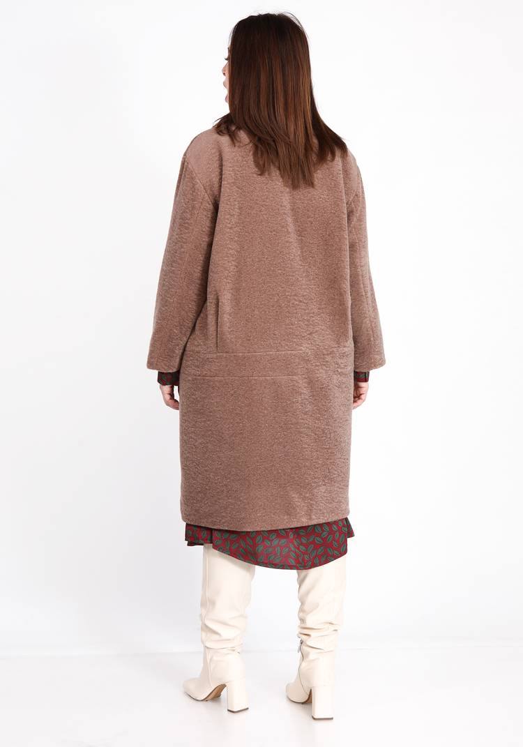 Пальто с отложным воротником и карманами шир.  750, рис. 10