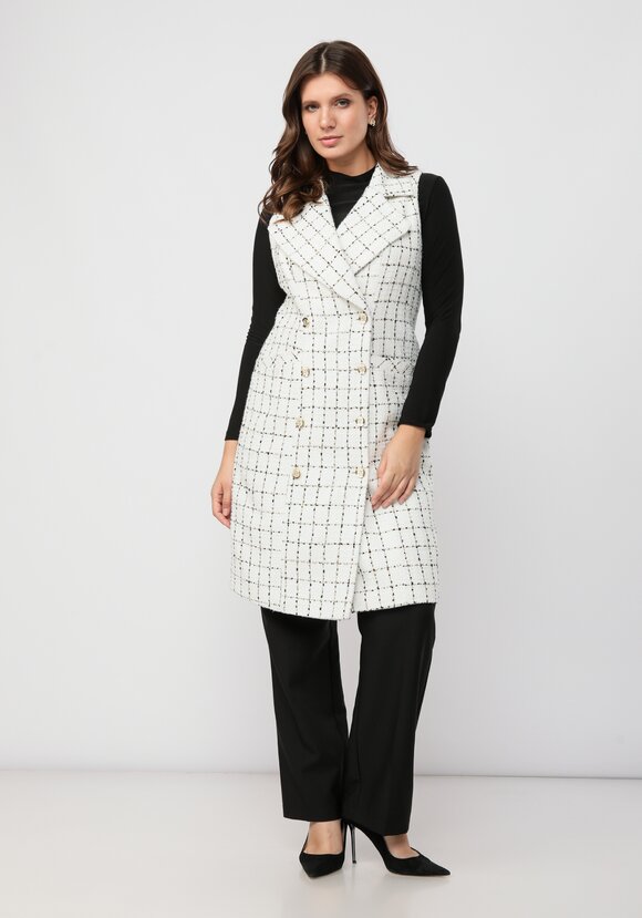 Платье -жилет с английским воротником шир.  580, рис. 10