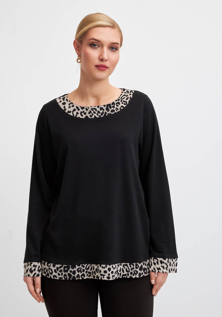 Блуза трикотажная с вставкой шир.  750, рис. 4