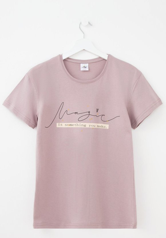 Футболка женская, цвет бежевый шир.  580, рис. 1