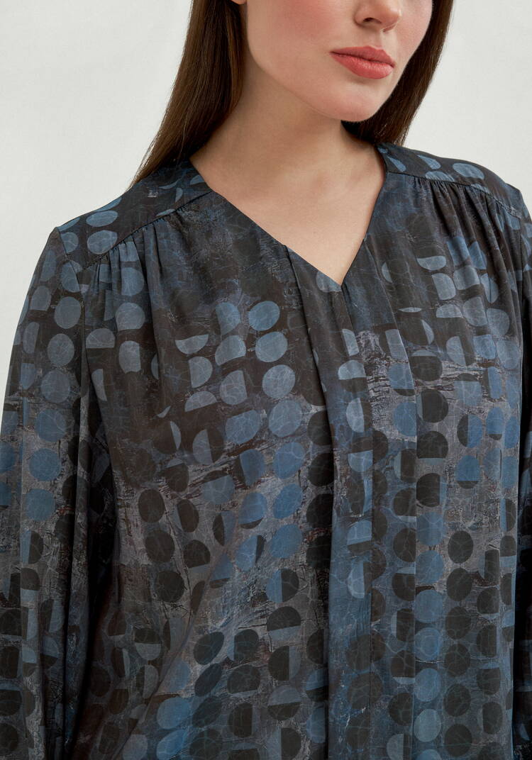 Блуза свободного кроя Омега шир.  750, рис. 5