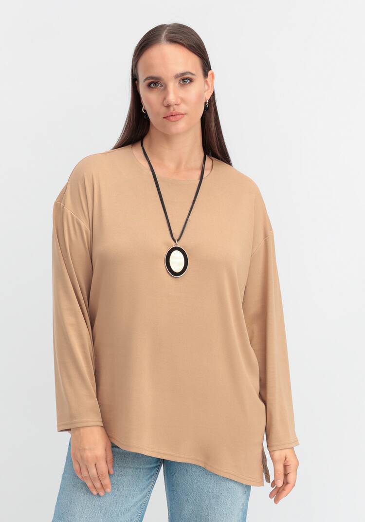 Лонгслив с асимметричным низом шир.  750, рис. 26