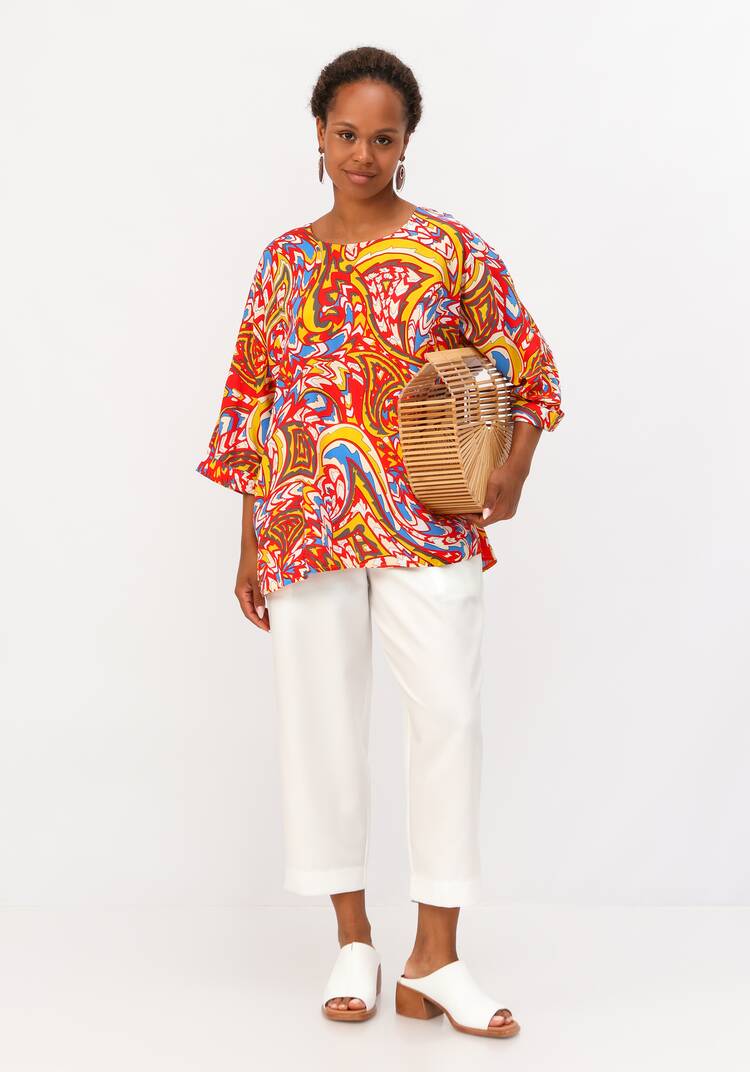 Блуза  с цельнокроеным рукавом шир.  750, рис. 17