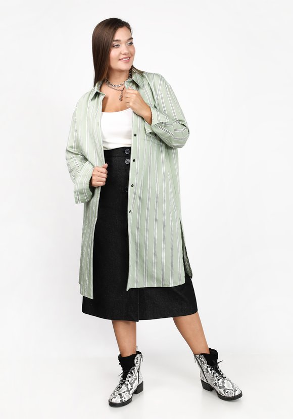 Блуза удлиненная с разрезами шир.  580, рис. 1