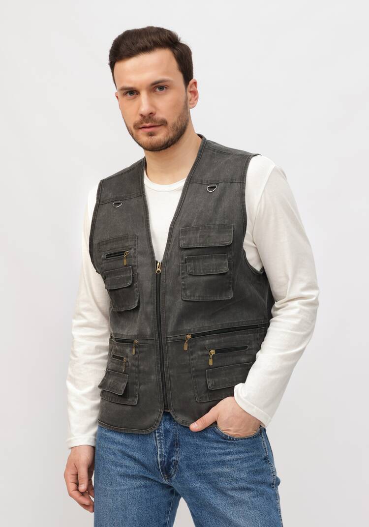 Жилет мужской с карманами шир.  750, рис. 8