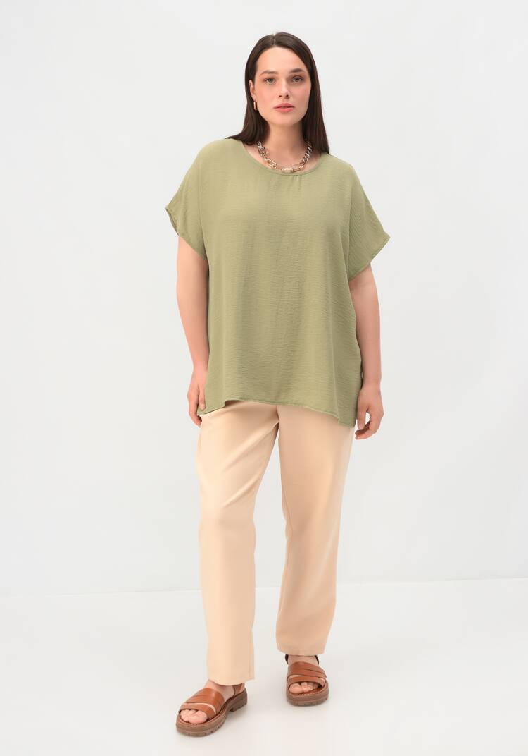 Блуза базовая со спущенной линией плеча шир.  750, рис. 34