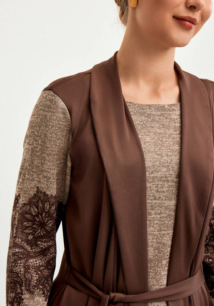 Плaтье с имитацией двойки шир.  750, рис. 5