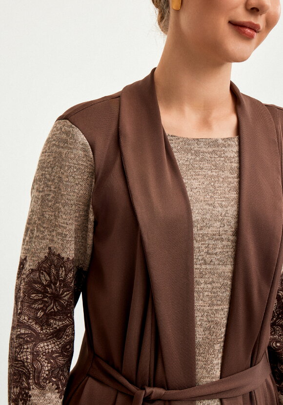 Плaтье с имитацией двойки шир.  580, рис. 5