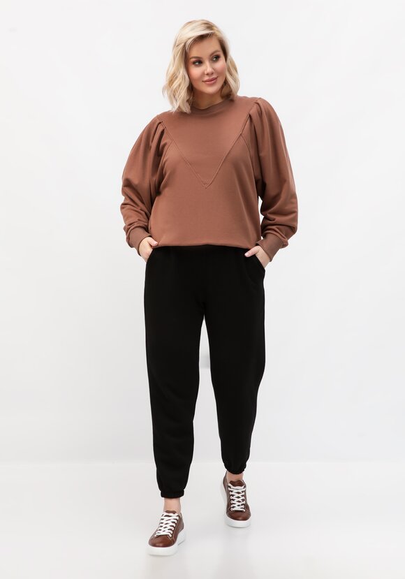 Брюки из футера на эластичной ленте шир.  580, рис. 12