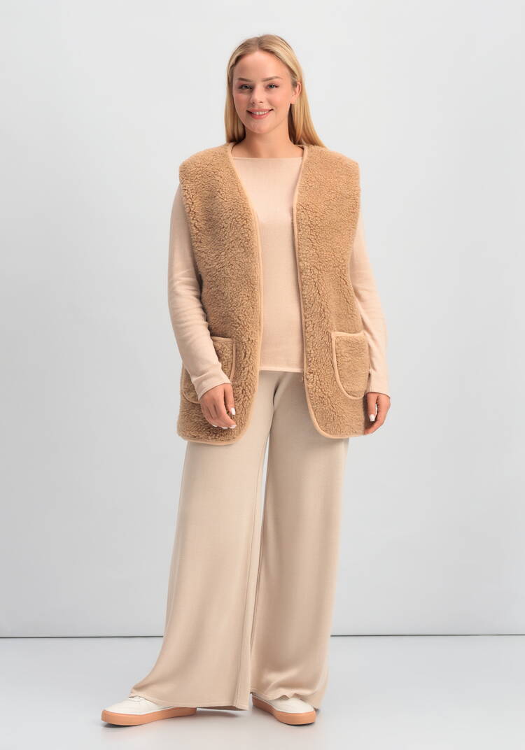 Меховой жилет из верблюжьей шерсти шир.  750, рис. 2