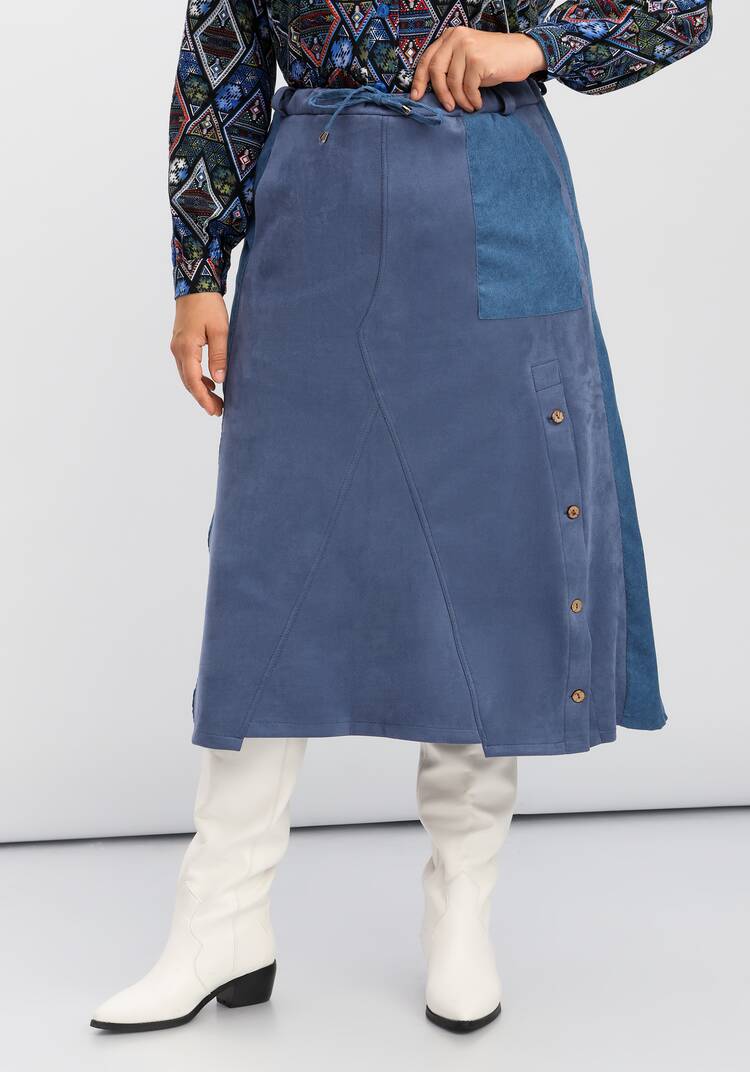 Юбка комбинированная на эластичной ленте шир.  750, рис. 19