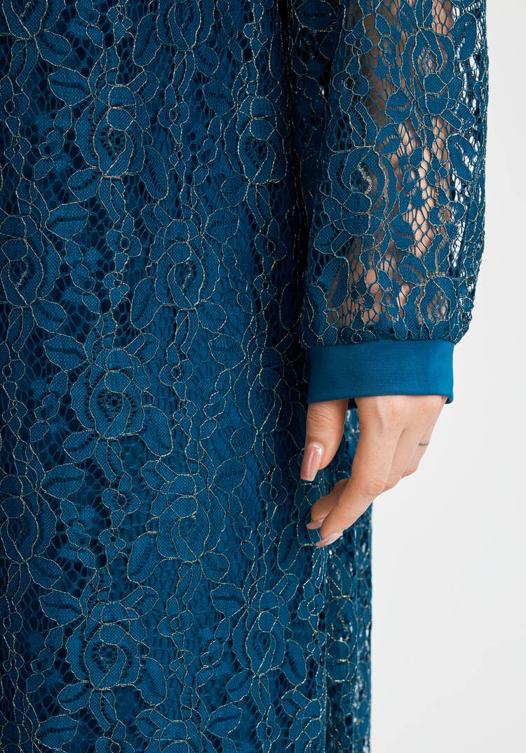 Платье нежные кружева шир.  750, рис. 10