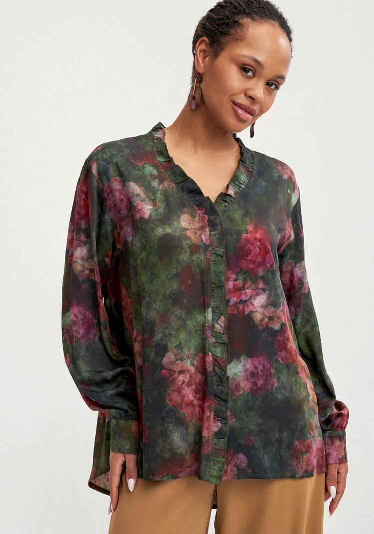 Блуза с потайной застежкой шир.  750, рис. 9