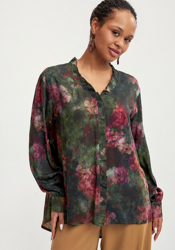 Блуза с потайной застежкой шир.  580, рис. 9