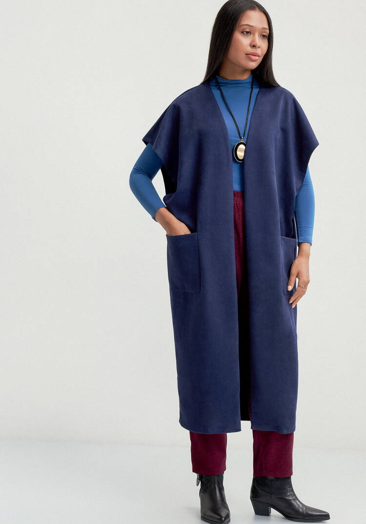 Жилет на запах со спущенным плечом шир.  750, рис. 11