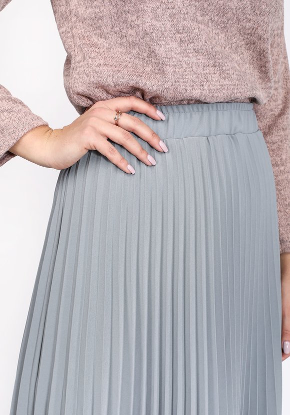 Юбка гофре с поясом на резинке шир.  580, рис. 8