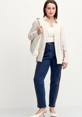 Джинсы со змеиным принтом и напылением