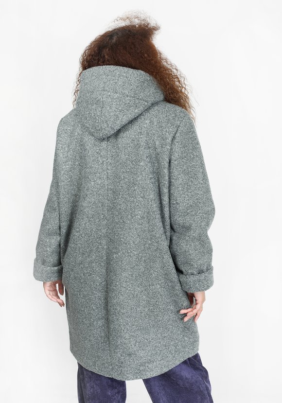 Пальто с карманами на пуговицах шир.  580, рис. 6