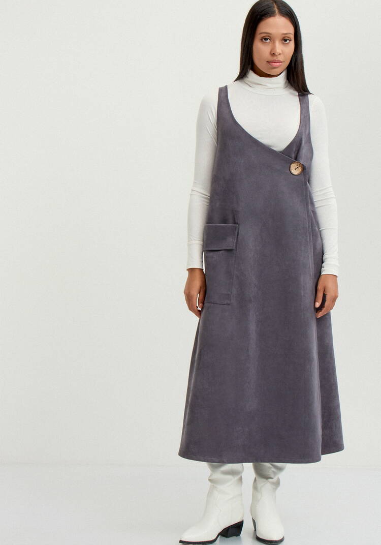 Сарафан с имитацией застёжки шир.  750, рис. 4