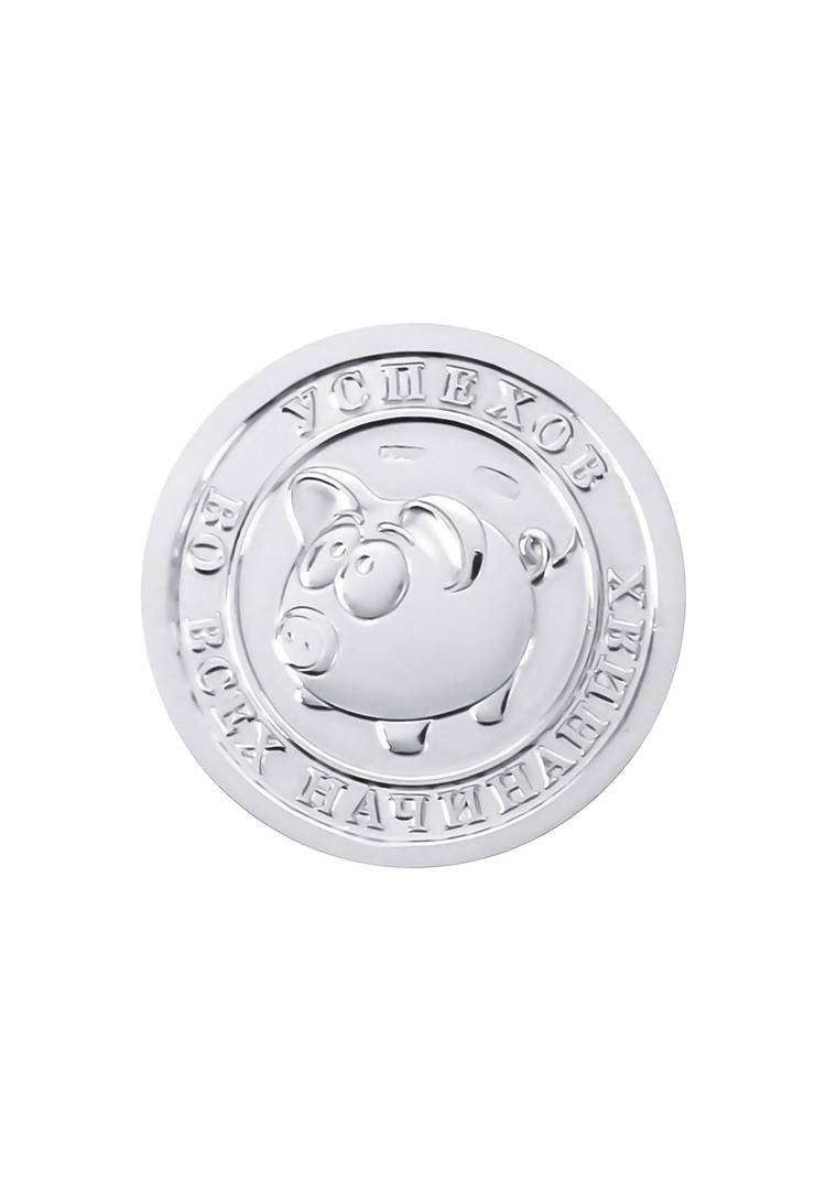 Монета из серебра Год Кабана шир.  750, рис. 1
