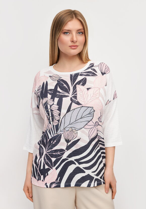 Блуза с цветочным принтом Амелия шир.  580, рис. 28