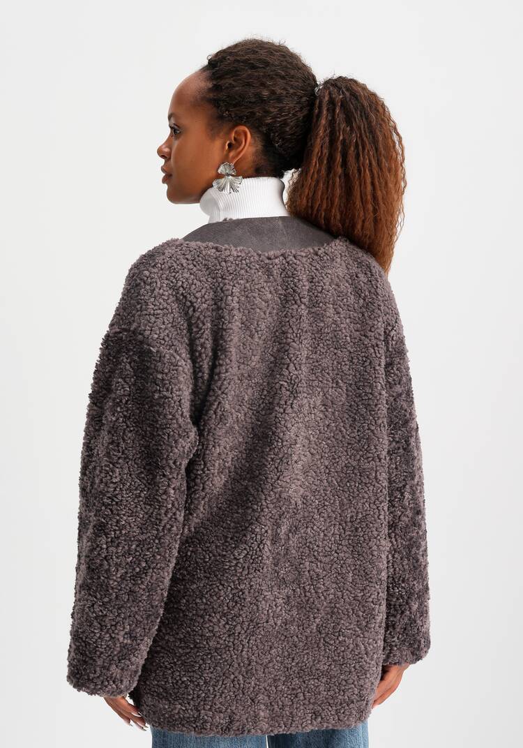 Кардиган из меховой ткани шир.  750, рис. 12