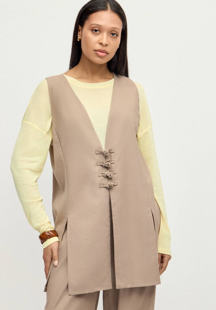 Жилет изо льна Медея шир.  750, рис. 8