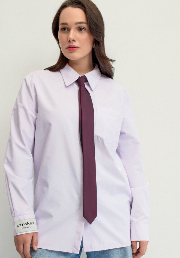 Рубашка хлопковая с шевроном на рукаве шир.  580, рис. 9