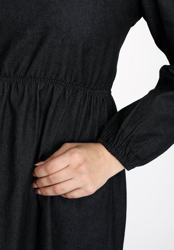 Платье ярусное джинсовое шир.  580, рис. 4