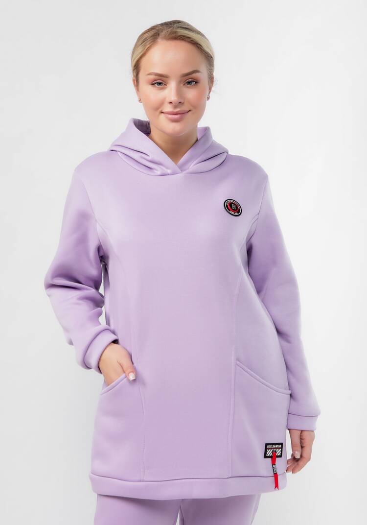 Толстовка удлиненная с капюшоном шир.  750, рис. 8