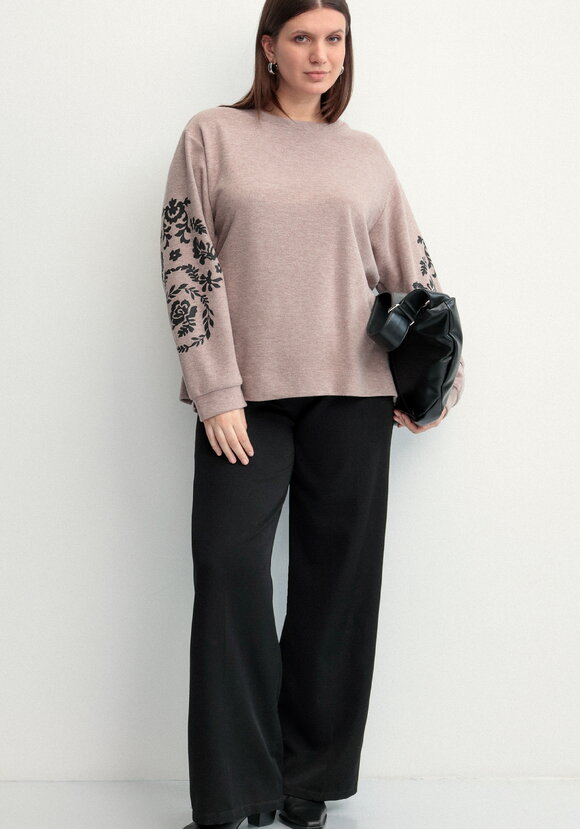 Свитшот с принтом на рукавах шир.  580, рис. 7