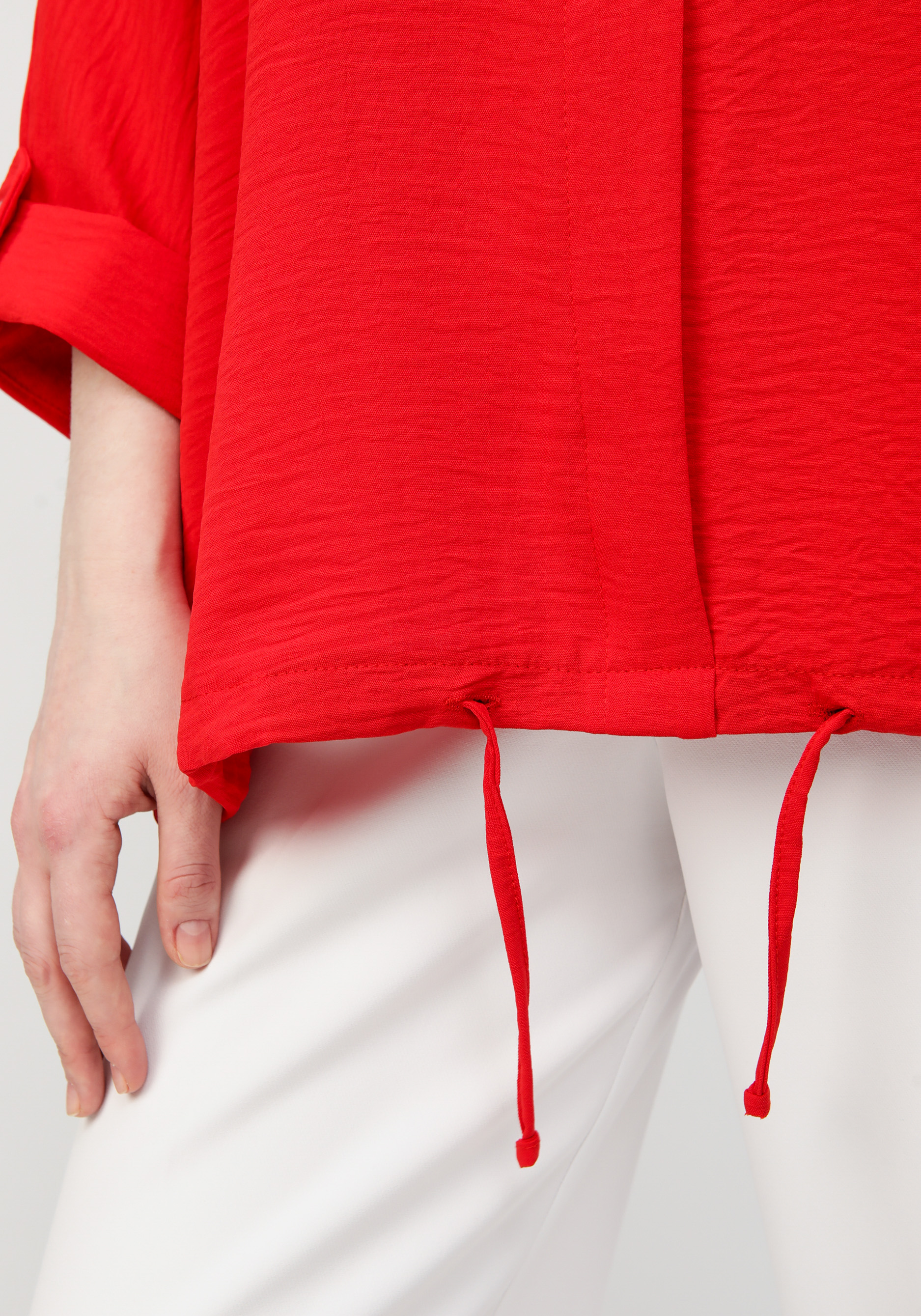 Блуза с патой на рукавах VeraVo, цвет бежевый, размер 56 - фото 7