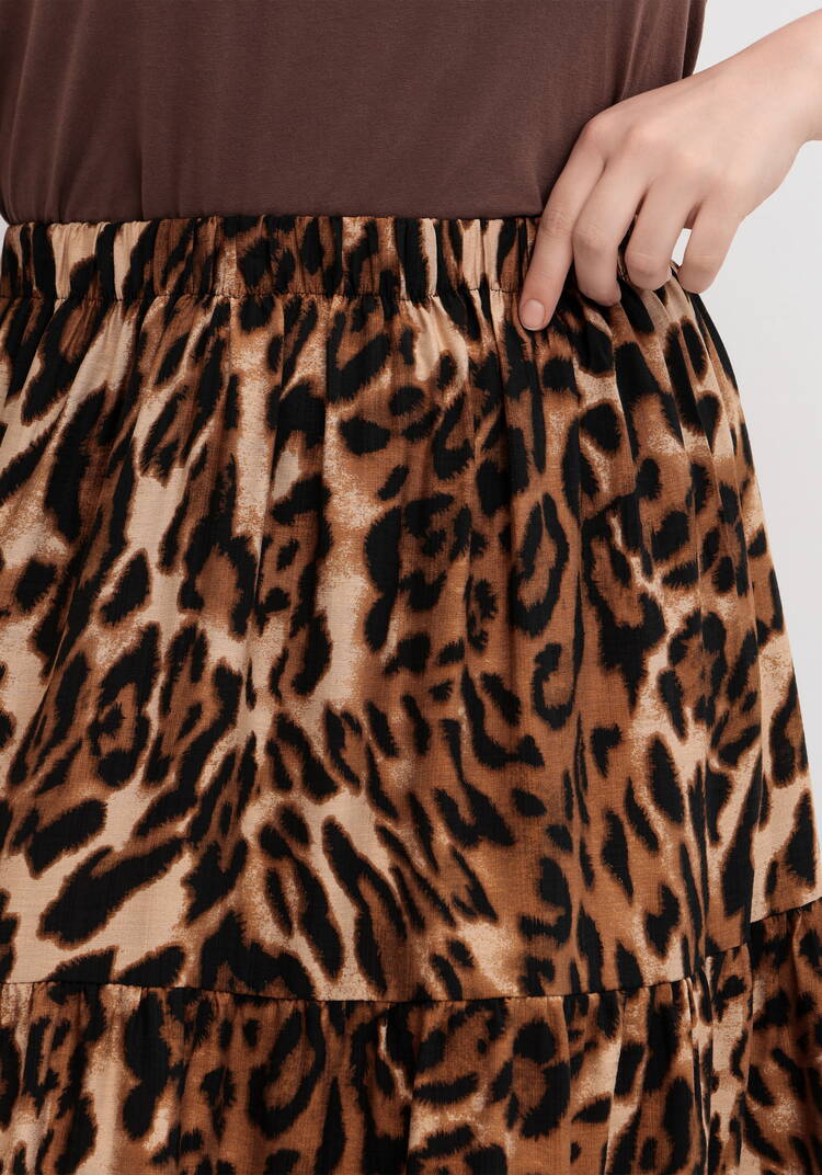 Юбка леопардовая миди шир.  750, рис. 5