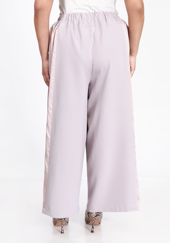 Брюки с атласными вставками и разрезами шир.  580, рис. 2