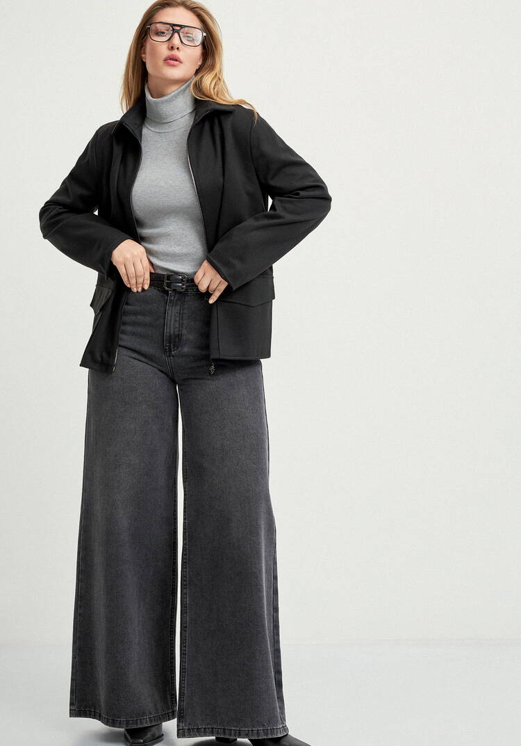 Жакет прямого силуэта на молнии шир.  750, рис. 15