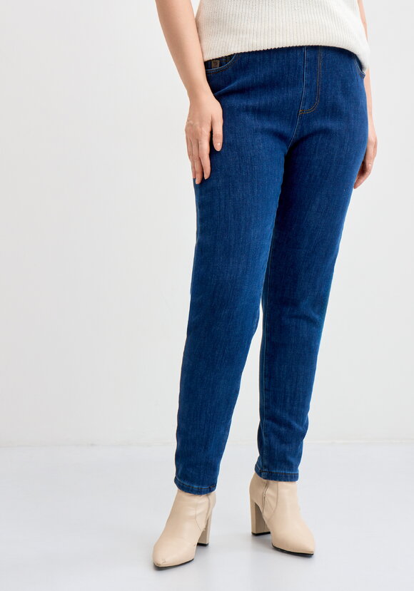 Джинсы на резинке, утепленные Альбина шир.  580, рис. 2