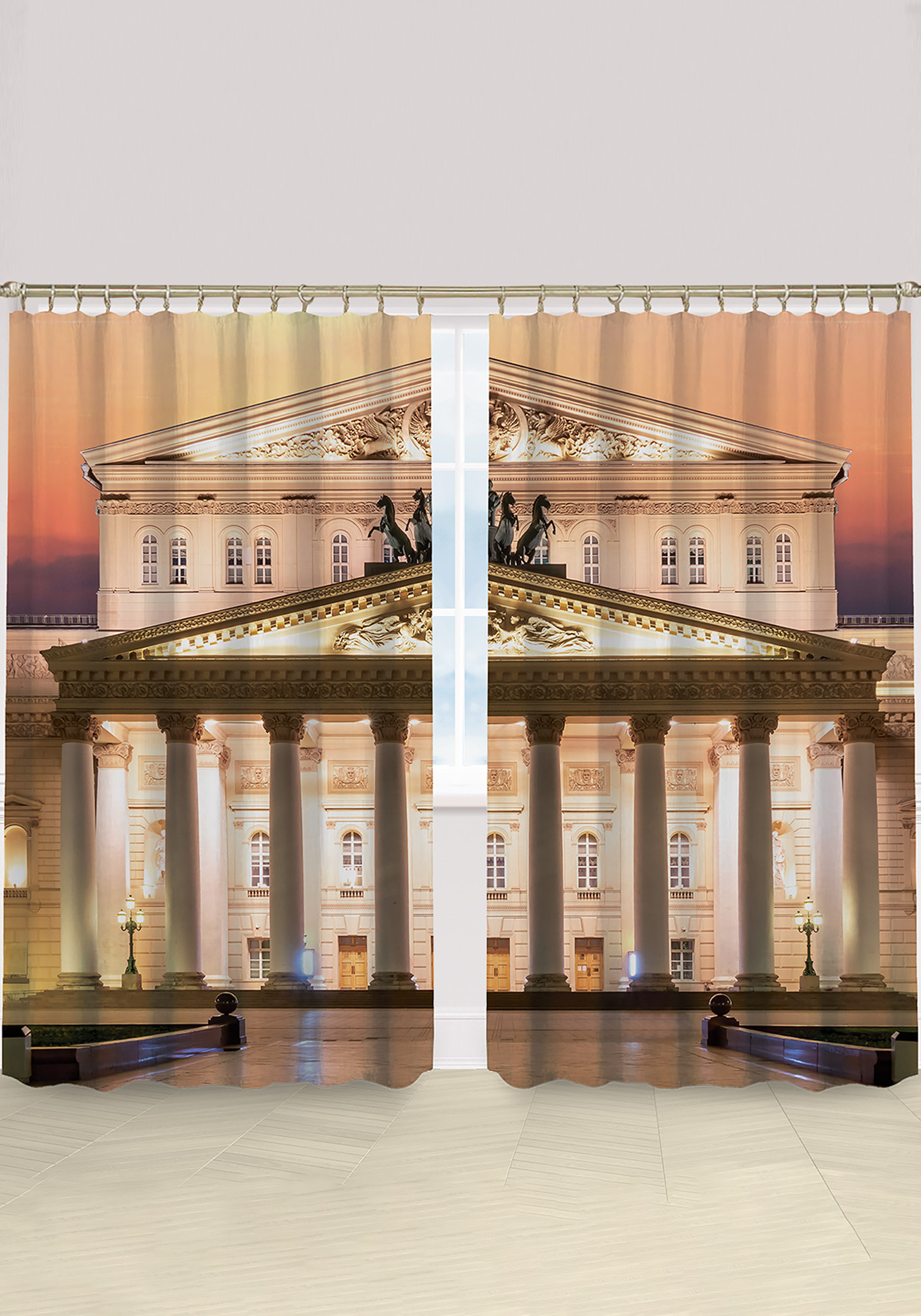 

Комплект фотоштор «Театр» + тюль в подарок!, Театральный вечер