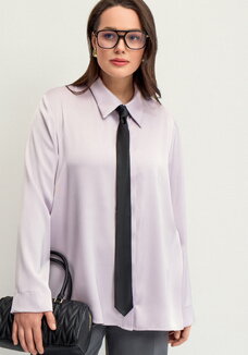 Блуза из шелка с супатной застежкой