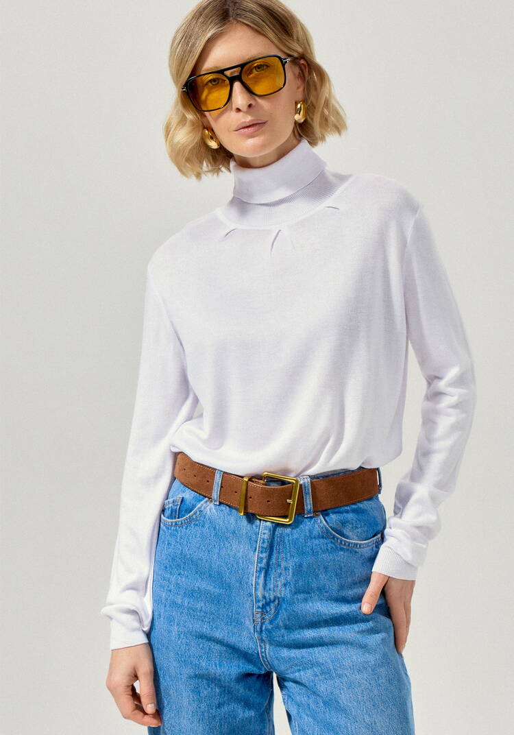 Водолазка с защипами у горловины шир.  750, рис. 9