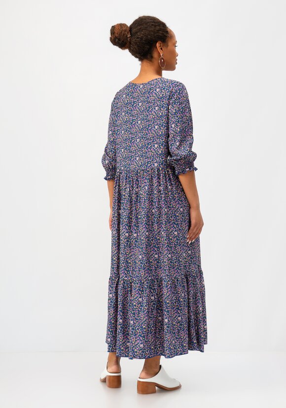 Платье с ярусами из штапеля шир.  580, рис. 3