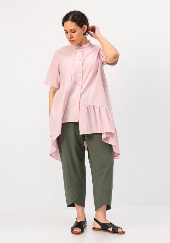 Блуза оригинального кроя с воланом шир.  580, рис. 25