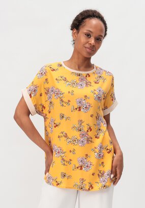 Блуза с цветочным принтом Аманда