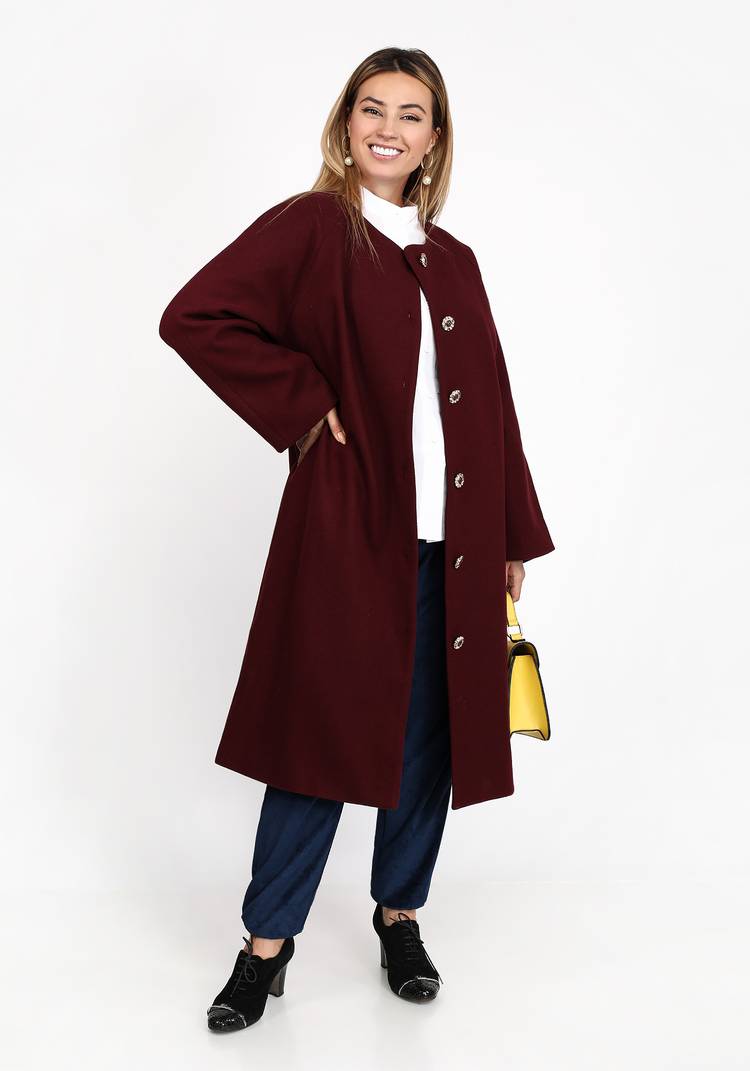 Пальто на пуговицах шир.  750, рис. 6