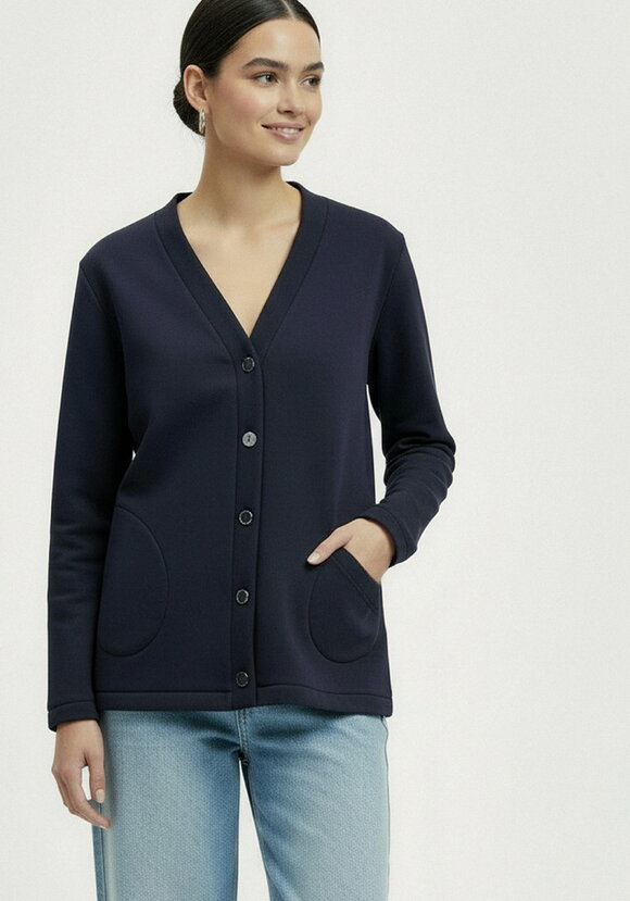 Кардиган на пуговицах утепленный шир.  580, рис. 9