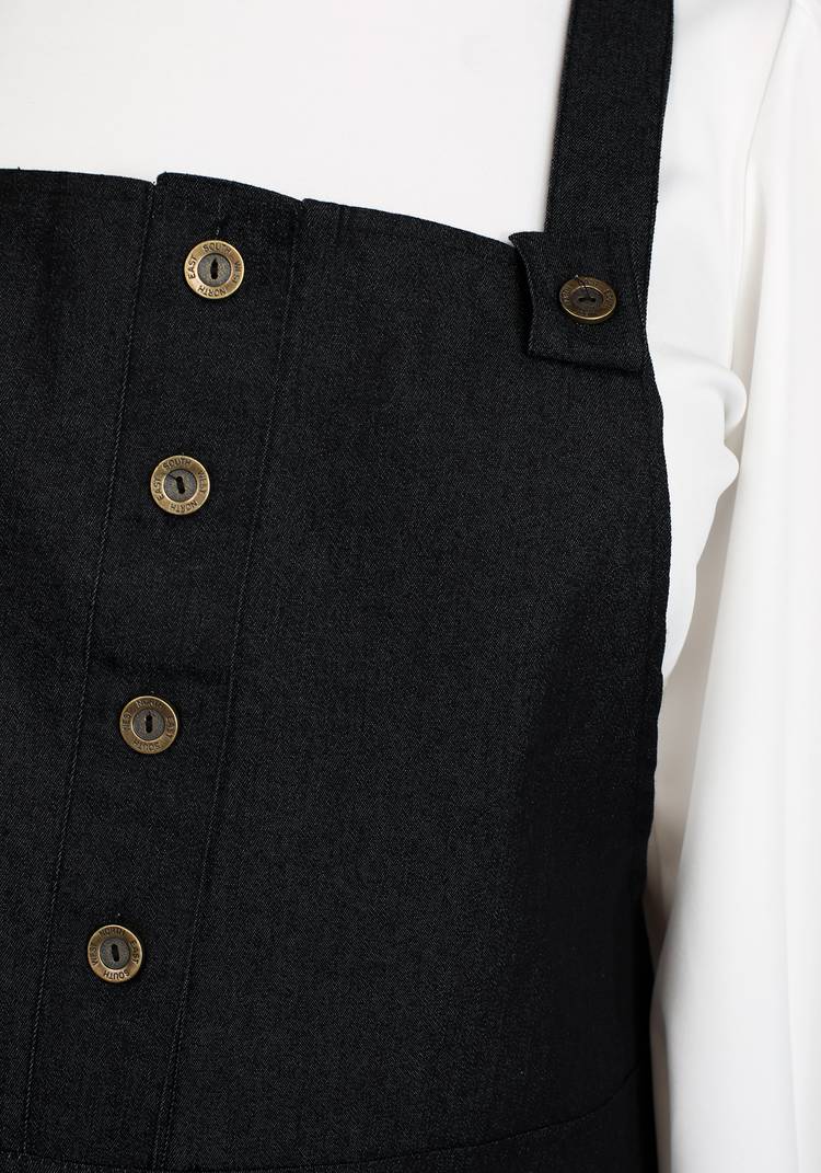 Сарафан джинсовый на регулируемых брителях шир.  750, рис. 8